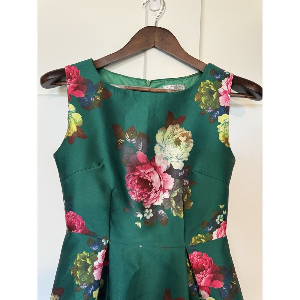 Stone Flower Women's Cocktail Dress Small Party Bridal Shower Coquette Floral - Picture 2 of 8